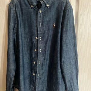 Polo by Ralph Lauren Kids Dark Blue Button Down Shirt